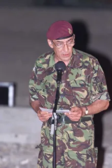 Sir Mike Jackson reveals the deals off this morning, June 1999 Sir Mike Jackson reveals the deals off this morning, June 1999