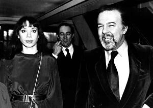 Images Dated 28th January 1981: Sir Peter Hall actor with soprano lover Maria Ewing January 1981 MSI