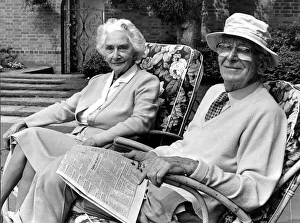 Sir William Lyons and Lady Lyons pictured in their garden at Wappenbury Hall Sir William Lyons and Lady Lyons pictured in their garden at Wappenbury Hall