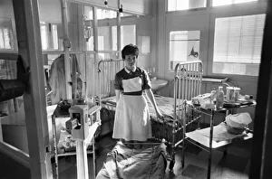 Sister Mary Simpson and room 14 at the special burns unit at Manchester' Sister Mary Simpson and room 14 at the special burns unit at Manchester'