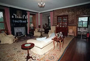 Images Dated 3rd May 1995: Sitting room in Glamis Castle where the Queen Mother was born