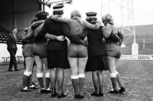 Sixteen traffic wardens of the Shepherds Bush area have formed their own ladies football Sixteen traffic wardens of the Shepherds Bush area have formed their own ladies football