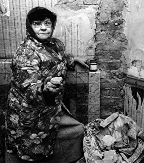 Slum housing in Birmingham. 24th October 1970 Slum housing in Birmingham. 24th October 1970