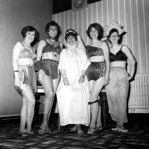 Five smiling dancers who were breaking new ground with the Caprian Amateur Operatic Five smiling dancers who were breaking new ground with the Caprian Amateur Operatic
