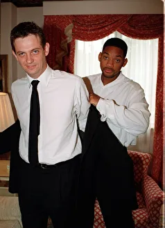 Will Smith actor with Matthew Wright Mirror writer 1997 in London hotel Will Smith is Will Smith actor with Matthew Wright Mirror writer 1997 in London hotel Will Smith is