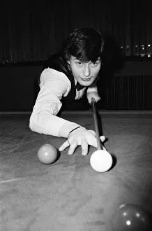 Snooker player Jimmy White pictured at the table at Kingston Snooker Hall where he Snooker player Jimmy White pictured at the table at Kingston Snooker Hall where he