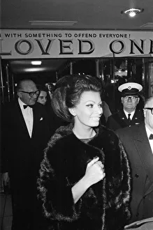Sophia Loren arrives with her husband Carlo Ponti at the Empire, Leicester Square Sophia Loren arrives with her husband Carlo Ponti at the Empire, Leicester Square
