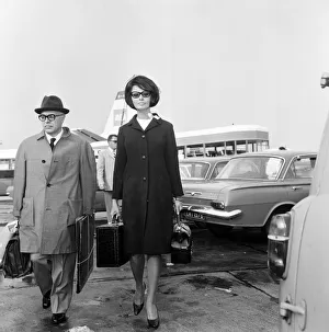 Sophia Loren arrives at London Airport after flying from Moscow where she won the Best Sophia Loren arrives at London Airport after flying from Moscow where she won the Best