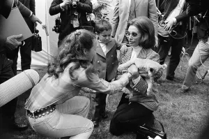 Sophia Loren and her son, Carlo Ponti Jr., visit the West Midlands Safari Park at Bewdley Sophia Loren and her son, Carlo Ponti Jr., visit the West Midlands Safari Park at Bewdley