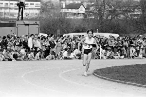South African wonder girl Zola Budd seen winning the 3000 metre race at Central Park in South African wonder girl Zola Budd seen winning the 3000 metre race at Central Park in