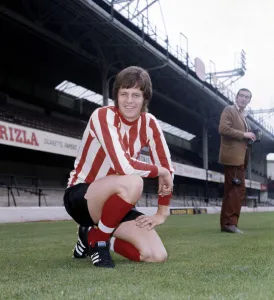Southampton footballer Mick Channon at the Dell football ground August 1970 Southampton footballer Mick Channon at the Dell football ground August 1970