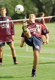 Southampton striker Matthew Le Tissier during training with the England squad at Bisham Southampton striker Matthew Le Tissier during training with the England squad at Bisham