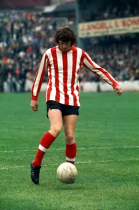 Southampton v Wolverhampton league match at The Dell. Mike Channon playing for Southampton v Wolverhampton league match at The Dell. Mike Channon playing for