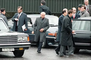 Soviet leader Mikhail Gorbachev visits Watford, Hertfordshire. 8th April 1989 Soviet leader Mikhail Gorbachev visits Watford, Hertfordshire. 8th April 1989