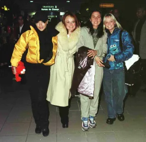 The Spice Girls leave Heathrow for Australia January 1998 to continue their world The Spice Girls leave Heathrow for Australia January 1998 to continue their world