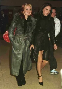 Spice Girls Victoria Geri leaving Heathrow for Madrid November 1997 Spice Girls Victoria Geri leaving Heathrow for Madrid November 1997