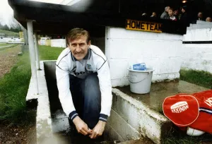 Sport - Football Swansea - Tommy Hutchison, Swansea City AFC. April 1991 Sport - Football Swansea - Tommy Hutchison, Swansea City AFC. April 1991