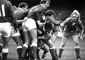 Sport - Rugby - Wales v France - 1982 - Alan Phillips the Welsh hooker prepares to Sport - Rugby - Wales v France - 1982 - Alan Phillips the Welsh hooker prepares to