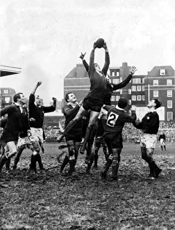 Sport - Rugby - Wales v Scotland 1966 - Brian Price the Welsh second row forward captures Sport - Rugby - Wales v Scotland 1966 - Brian Price the Welsh second row forward captures