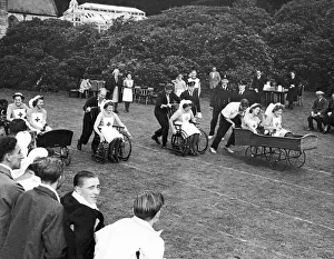 Sports Day for Patients and Staff from Maristow Royal Naval Auxiliary Hospital near Sports Day for Patients and Staff from Maristow Royal Naval Auxiliary Hospital near