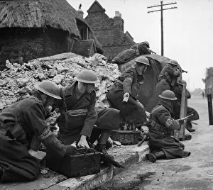 A squad of the Home Guard prepare to deal with an "invader"