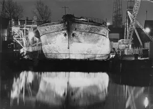 Images Dated 20th July 1970: the SS Great Britain finally at rest in the dry dock, 5th July 1970
