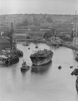 Images Dated 20th July 1970: SS Great Britain heading for the dry dock where she was built