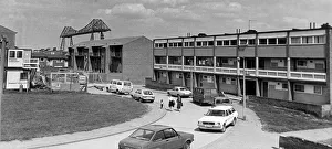 St Hilda Estate with The Tees Transporter Bridge in background, Middlesbrough St Hilda Estate with The Tees Transporter Bridge in background, Middlesbrough