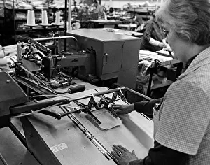 Staff member working at Dewhirst Factory, Dormanstown. 14th February 1978 Staff member working at Dewhirst Factory, Dormanstown. 14th February 1978