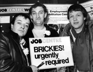 The stars of hit television programme Auf Wiedersehen, Pet - left to right - Tim Healy The stars of hit television programme Auf Wiedersehen, Pet - left to right - Tim Healy
