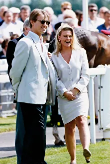 Stephen Hendry and Mandy Tart enjoy Ayr Races. 1st January 1995 Stephen Hendry and Mandy Tart enjoy Ayr Races. 1st January 1995