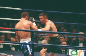 Steve Collins defends his WBO super middle weight belt against frenchman Frederic Steve Collins defends his WBO super middle weight belt against frenchman Frederic