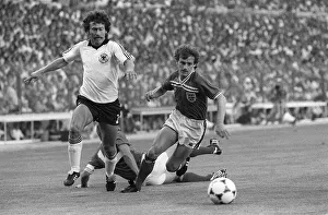Steve Coppell and Paul Breitner England 0 Germany 0 1982 during World cup in Steve Coppell and Paul Breitner England 0 Germany 0 1982 during World cup in