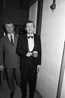 Steve Davis relaxes after his match with a cup of tea at the Crucible, Sheffield Steve Davis relaxes after his match with a cup of tea at the Crucible, Sheffield