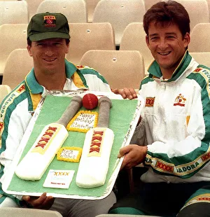 Steve and Mark Waugh Celebrating Their Birthday Circa 2nd June 1993 Steve and Mark Waugh Celebrating Their Birthday Circa 2nd June 1993