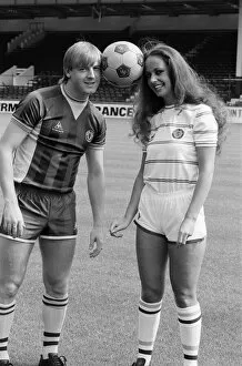 Images Dated 18th July 1983: Steve McMahon, Aston Villa, Football Player, 1983-1985. Photo-call wearing new club strip