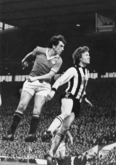 Stewart Houston, Manchester United player in action, Old Trafford, 19th February 1977 Stewart Houston, Manchester United player in action, Old Trafford, 19th February 1977