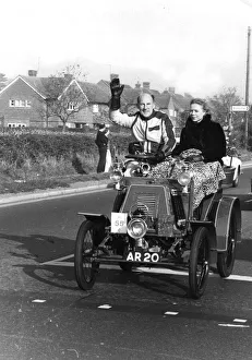 Stirling Moss taking part in the London to Brighton Rally - November 1978 Stirling Moss taking part in the London to Brighton Rally - November 1978
