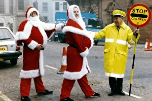Stirling's slimming Santa's Robert Grant (wearing glasses Stirling's slimming Santa's Robert Grant (wearing glasses