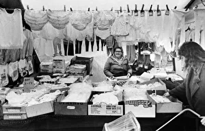 Stockton Market, Body wear Stall, 9th April 1987 Stockton Market, Body wear Stall, 9th April 1987
