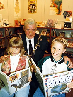 Stockton Mayor Jim Vaughan officially opens the new library at St Pauls RC Primary School Stockton Mayor Jim Vaughan officially opens the new library at St Pauls RC Primary School