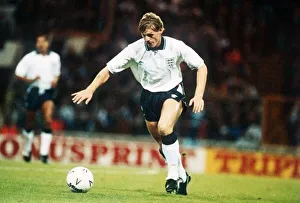 Stuart Pearce Football playing for England against Turkey Stuart Pearce Football playing for England against Turkey