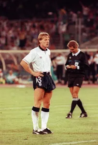 Stuart Pearce misses a penalty shoot out in world cup 1990 during England v Germany Stuart Pearce misses a penalty shoot out in world cup 1990 during England v Germany
