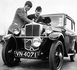 Images Dated 30th March 1970: Student John Marshall (left) leaves Teesside later today on a drive that will really test