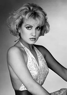 Studio photograph of Jay Ashton of the pop group Bucks Fizz Studio photograph of Jay Ashton of the pop group Bucks Fizz