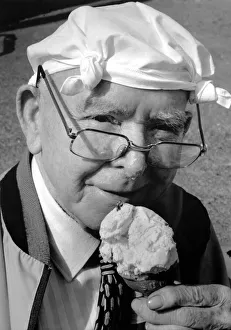 Summer Weather Scenes - Sunbathing War veteran John Loughton, 92 Summer Weather Scenes - Sunbathing War veteran John Loughton, 92
