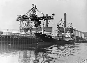 The Sun Bird unloads its cargo of Phosphate rock for the fertiliser manufacture at ICI The Sun Bird unloads its cargo of Phosphate rock for the fertiliser manufacture at ICI
