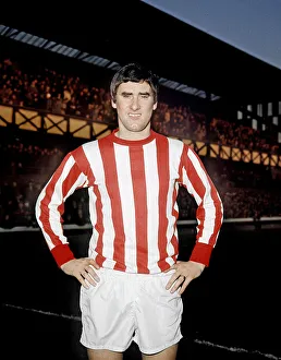 Sunderland football player Jim Baxter poses at Roker Park, December 1966 Sunderland football player Jim Baxter poses at Roker Park, December 1966