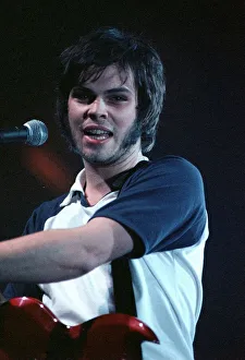 Supergrass lead singer on stage at Irvine beach pop concert Gaz Coombes Supergrass lead singer on stage at Irvine beach pop concert Gaz Coombes