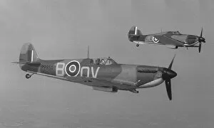 Images Dated 19th May 1978: Supermarine Spitfire and Hawker Hurricane Aircraft May 1978 of the Battle of